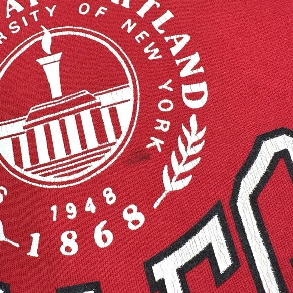 Vintage Tultex Cortland College Crew Neck Sweatshirt - Size Medium - Picture 7 of 7